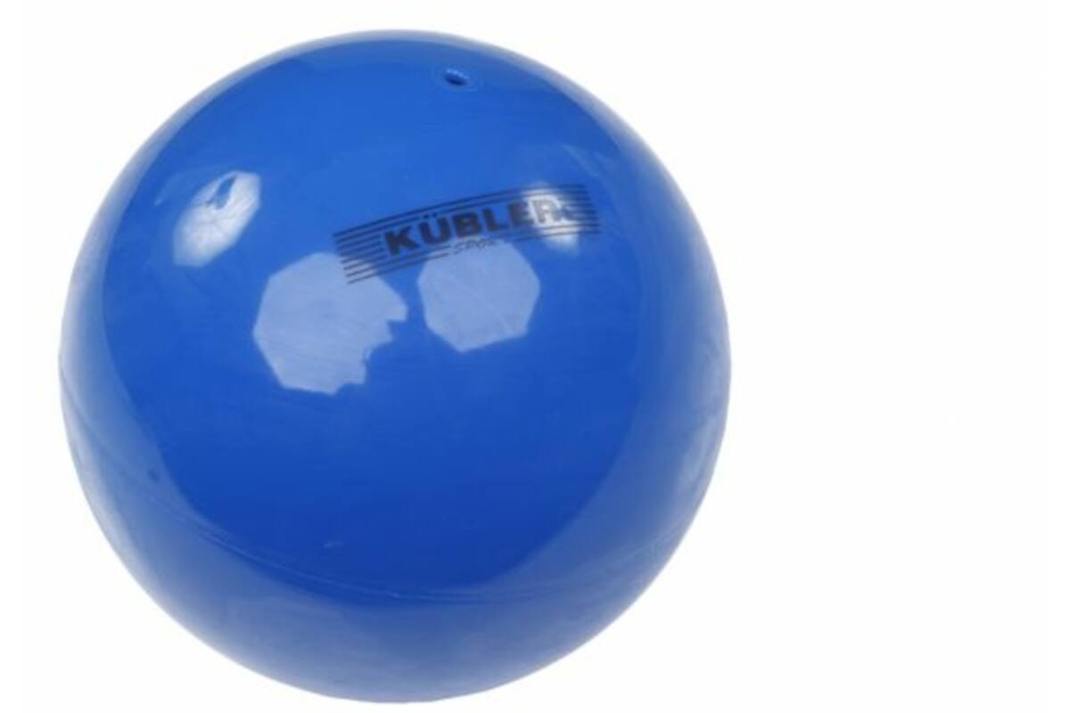 Gymnastiekbal 18 cm blauw, 175 gram