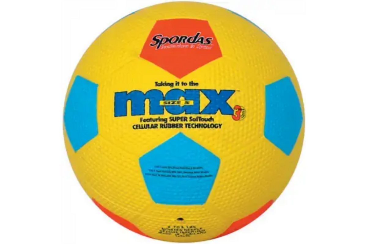 Voetbal rubber, maat 4, omtrek ca. 64 cm, 350 gram