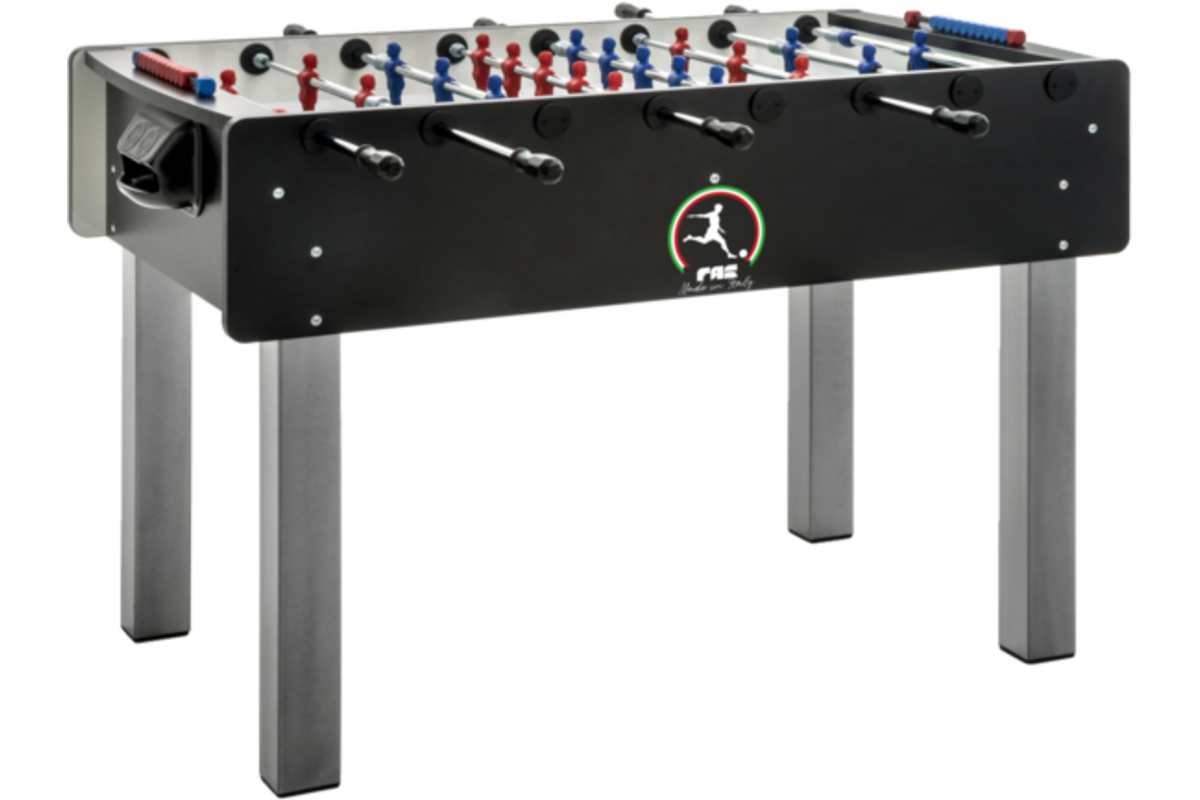 Tafelvoetbaltafel met telescoopstangen FAS Match, speelklaar aangeleverd