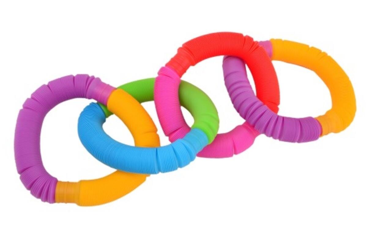 Fidget buizen in doos van 8 stuks, 21 x 3 cm