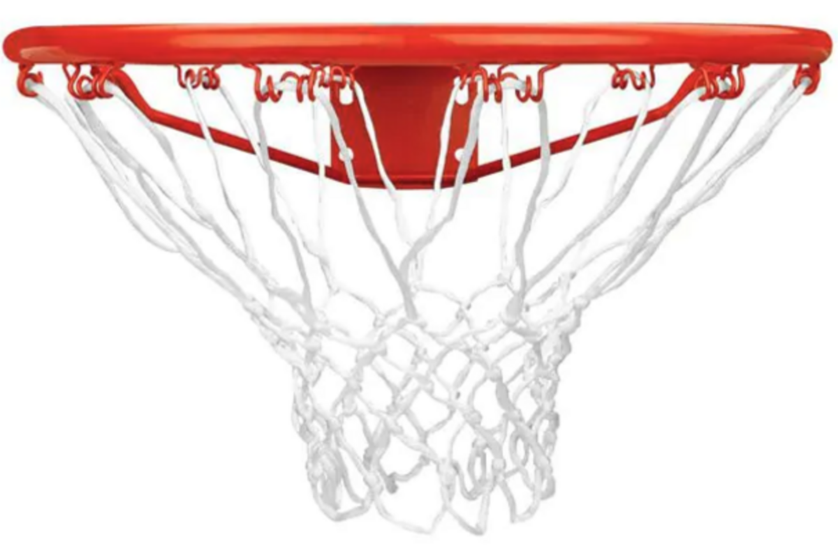 Basketbalring met net