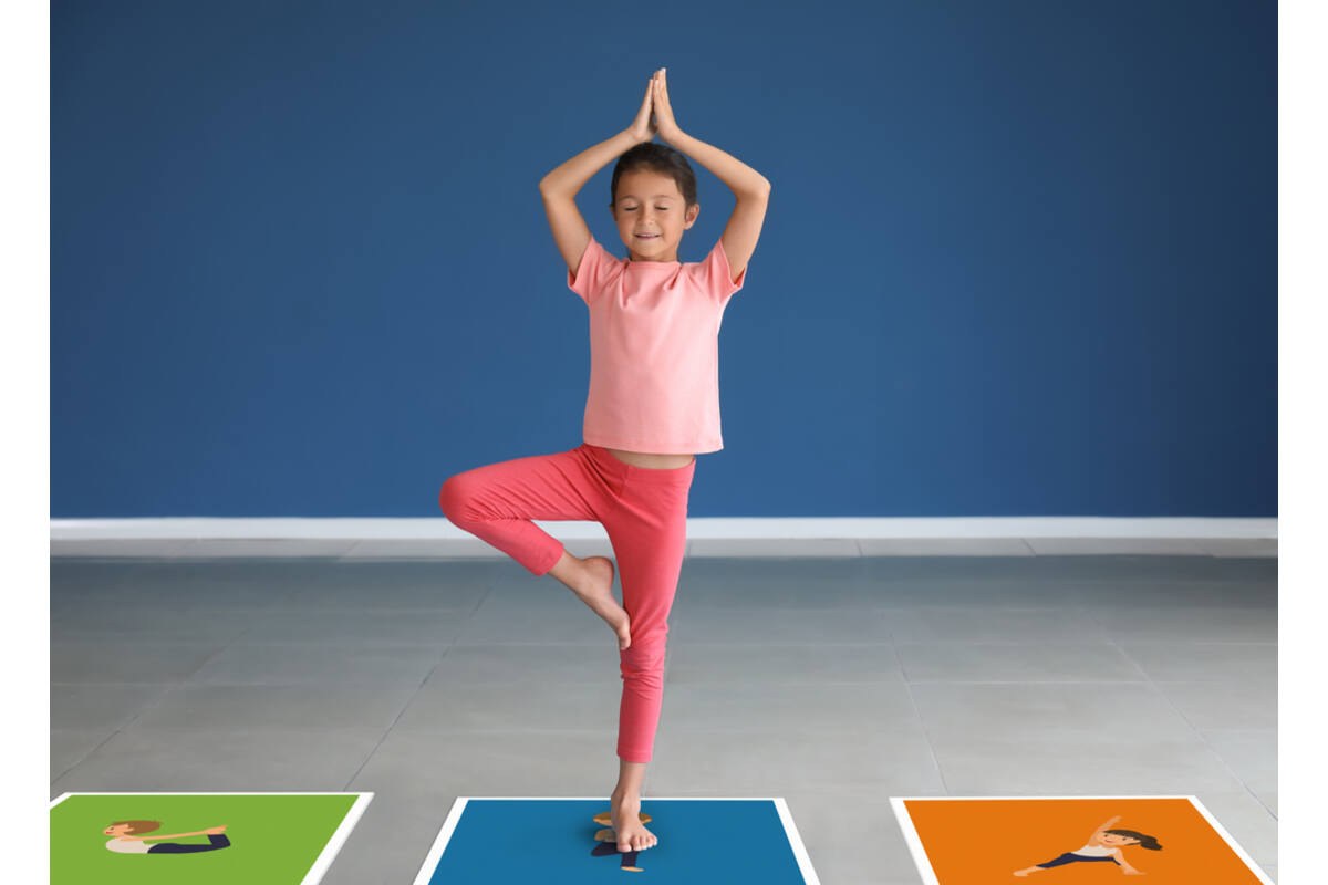 Mat Yoga, 10 delig, 40 x 40 cm