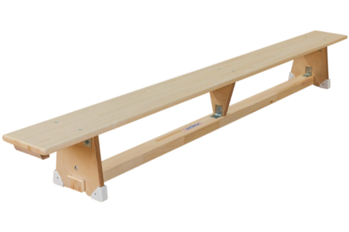 Turn-/gymnastiekbank, 300 cm, gemaakt van knoestvrij zachthout