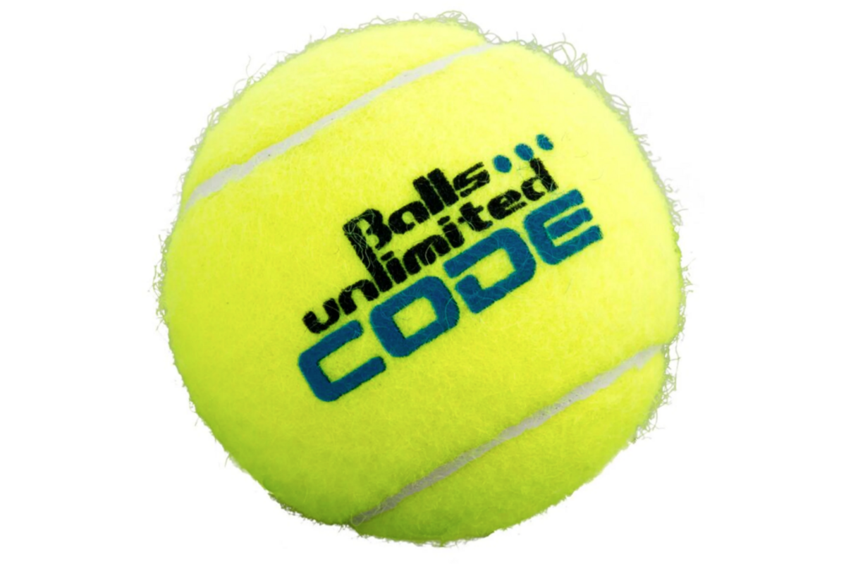 Tennisbal | Balls Unlimited ® 60 stuks in een emmer, Code Blue