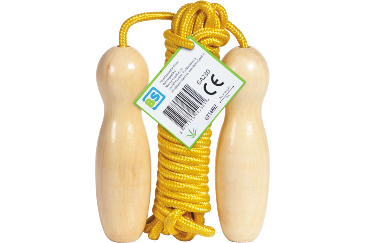 BS | Springtouw extra lang 5 meter, naturel