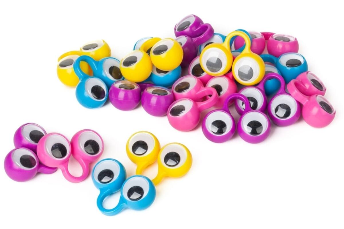 Vingerogen, set van 12 stuks, 5,5 cm