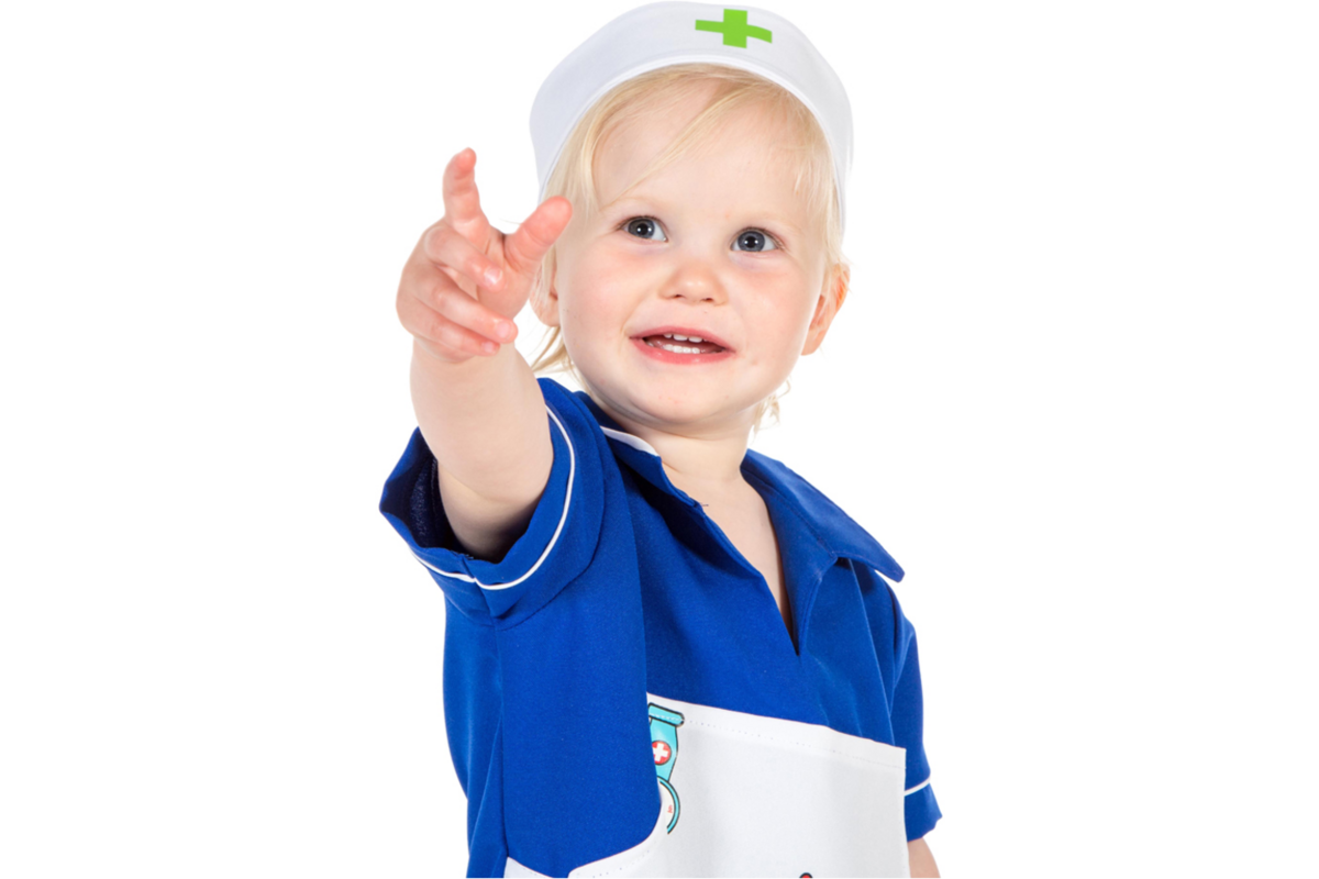 Verkleedkleding ECO zuster, 4-7 jaar