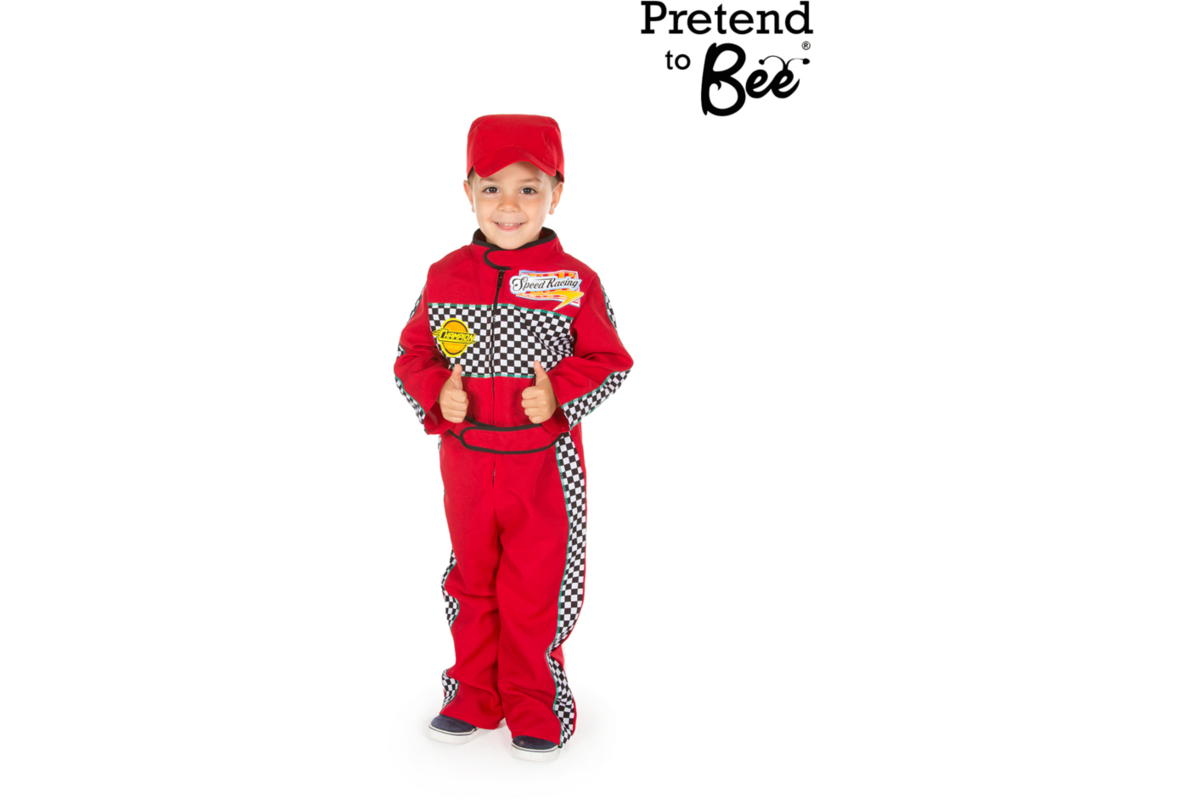 Verkleedkleding ECO Formule 1 Coureur, 4-7 jaar