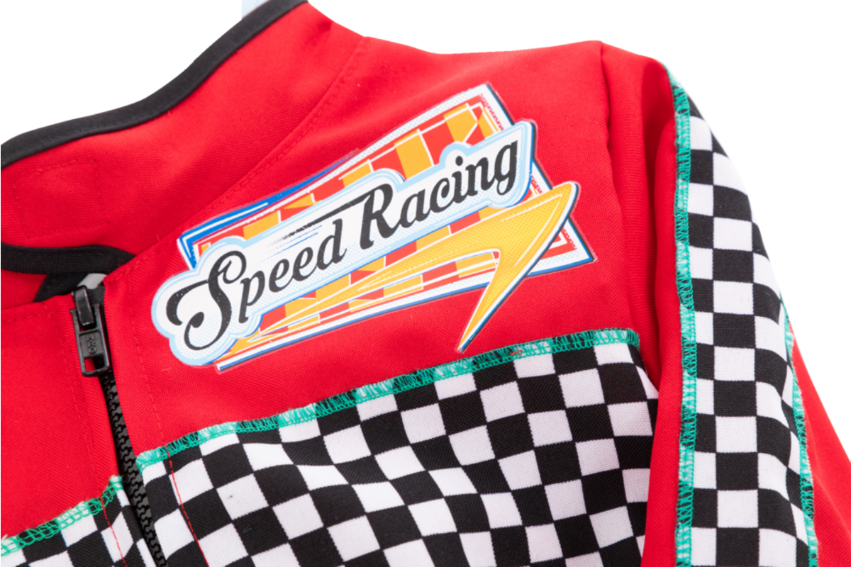 Verkleedkleding ECO Formule 1 Coureur, 4-7 jaar
