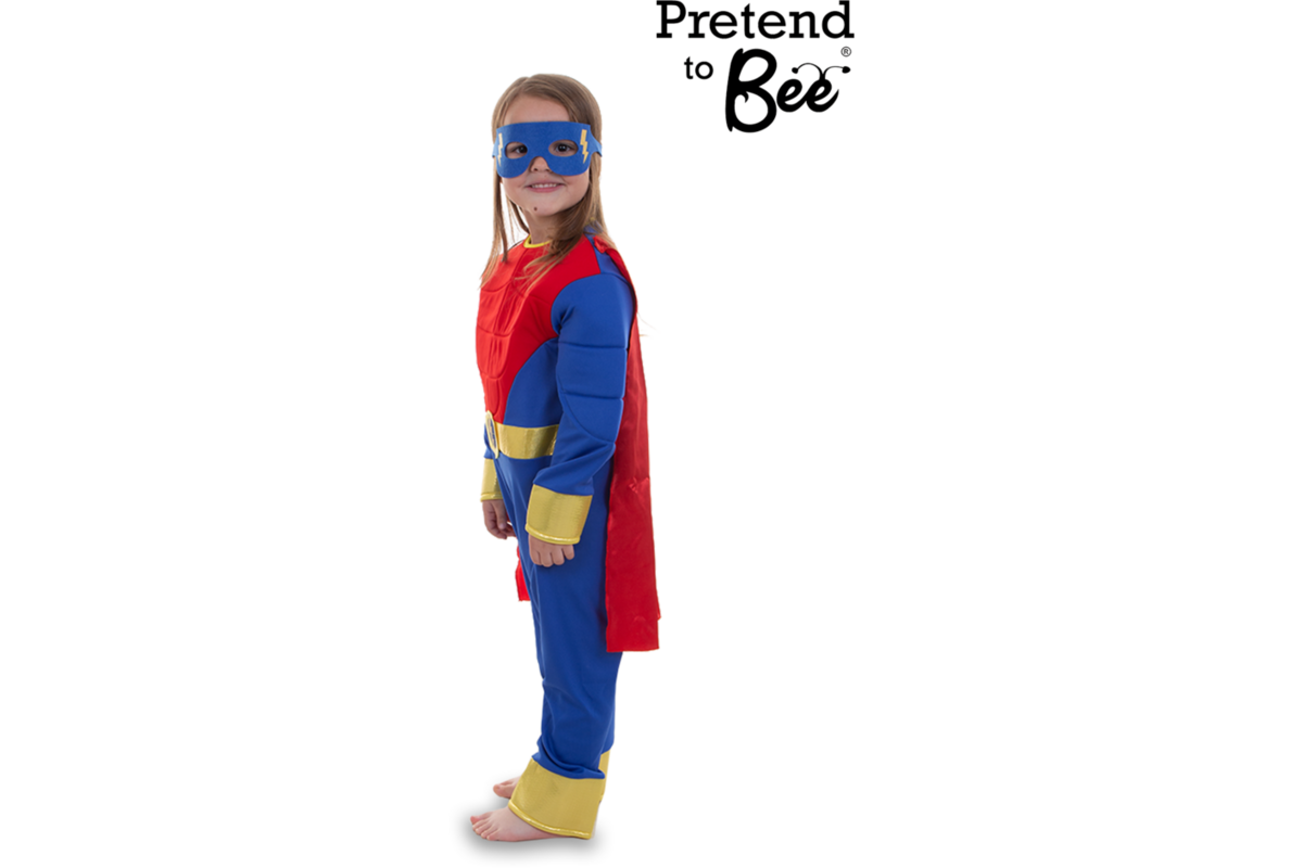 Verkleedkleding Superheld pak, 4-7 jaar
