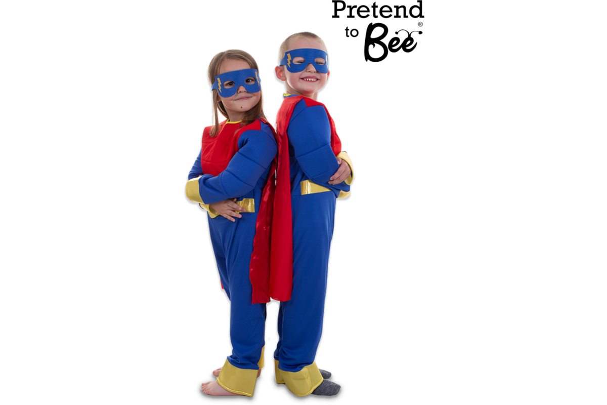 Verkleedkleding Superheld pak, 4-7 jaar