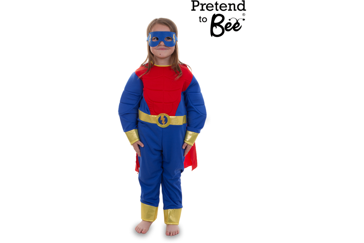 Verkleedkleding Superheld pak, 4-7 jaar