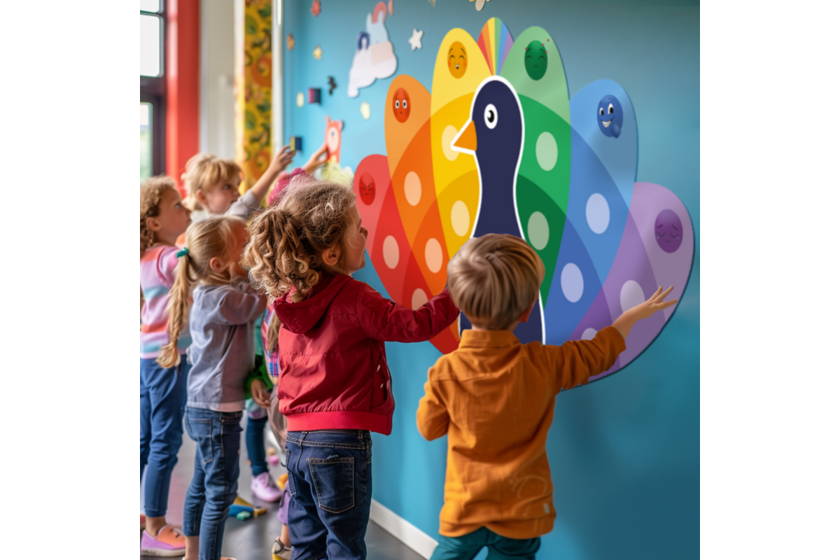 Pauw Emotiewaaier voor aan de wand (groot)