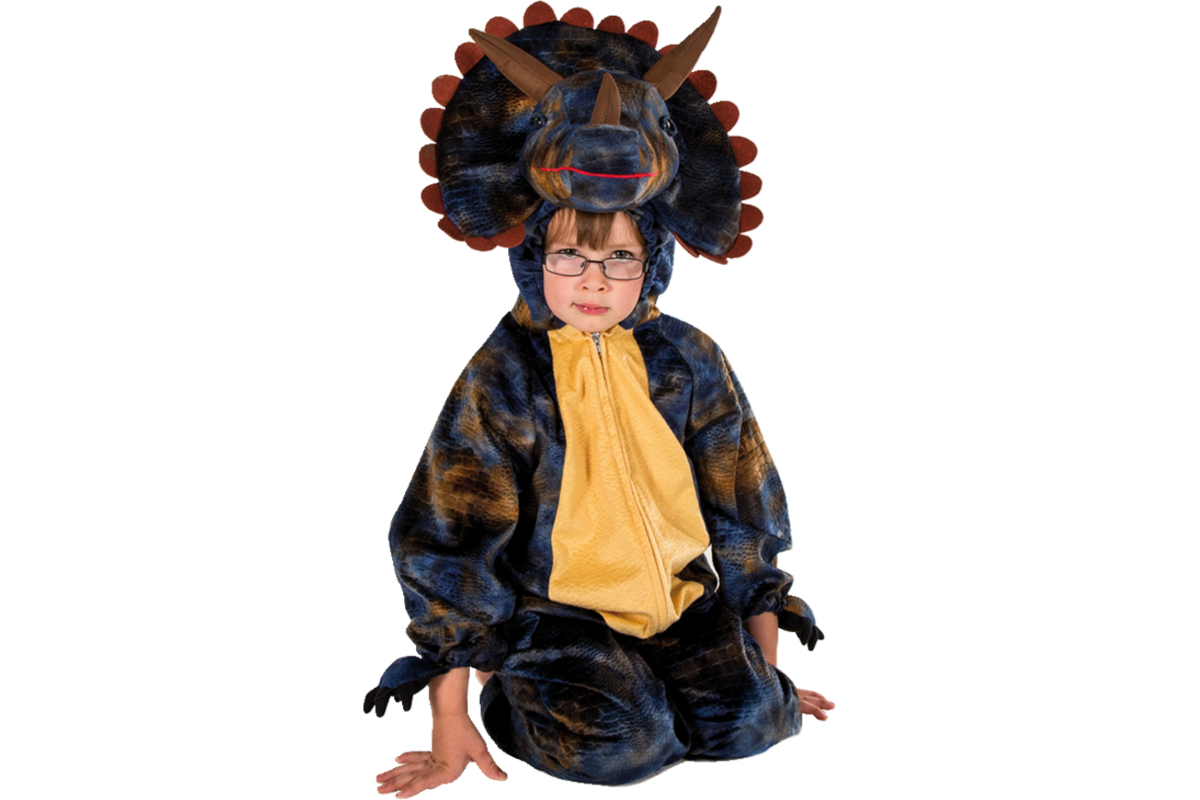 Verkleedkleding Triceratops, 4-7 jaar