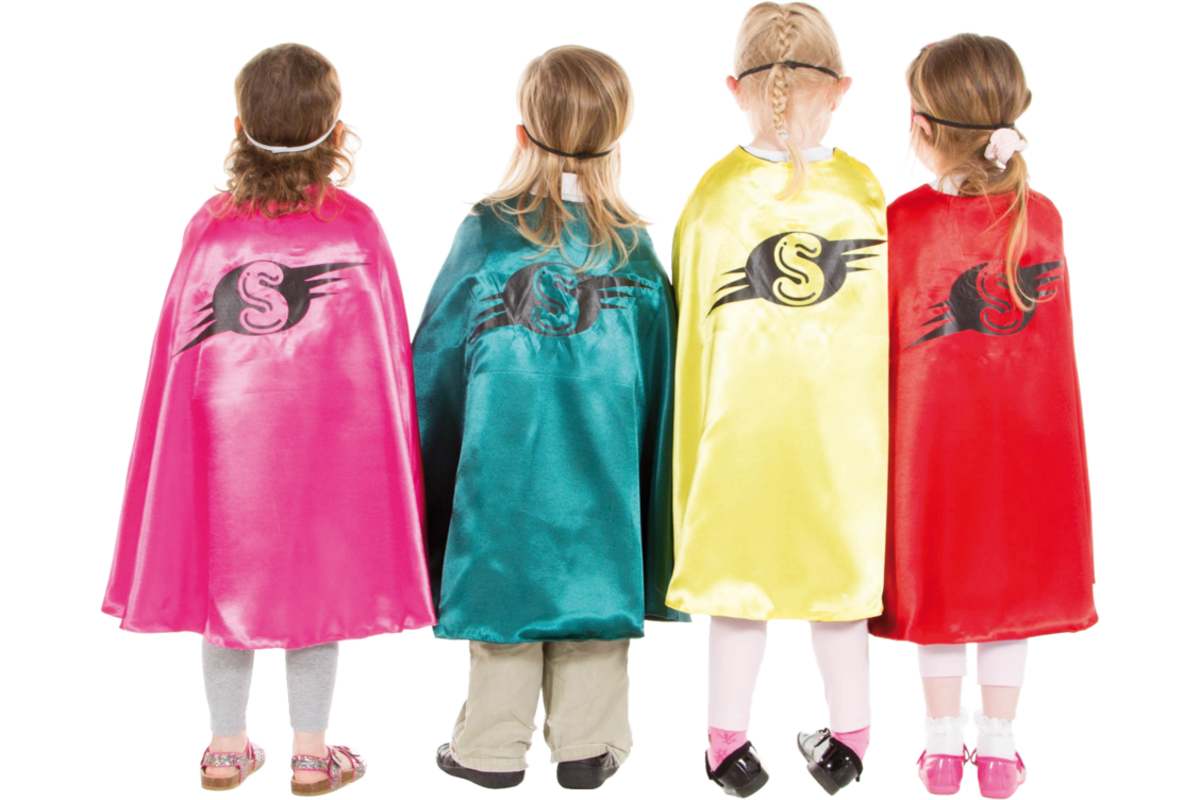 Verkleedkleding superhelden set van 4, 4-7 jaar