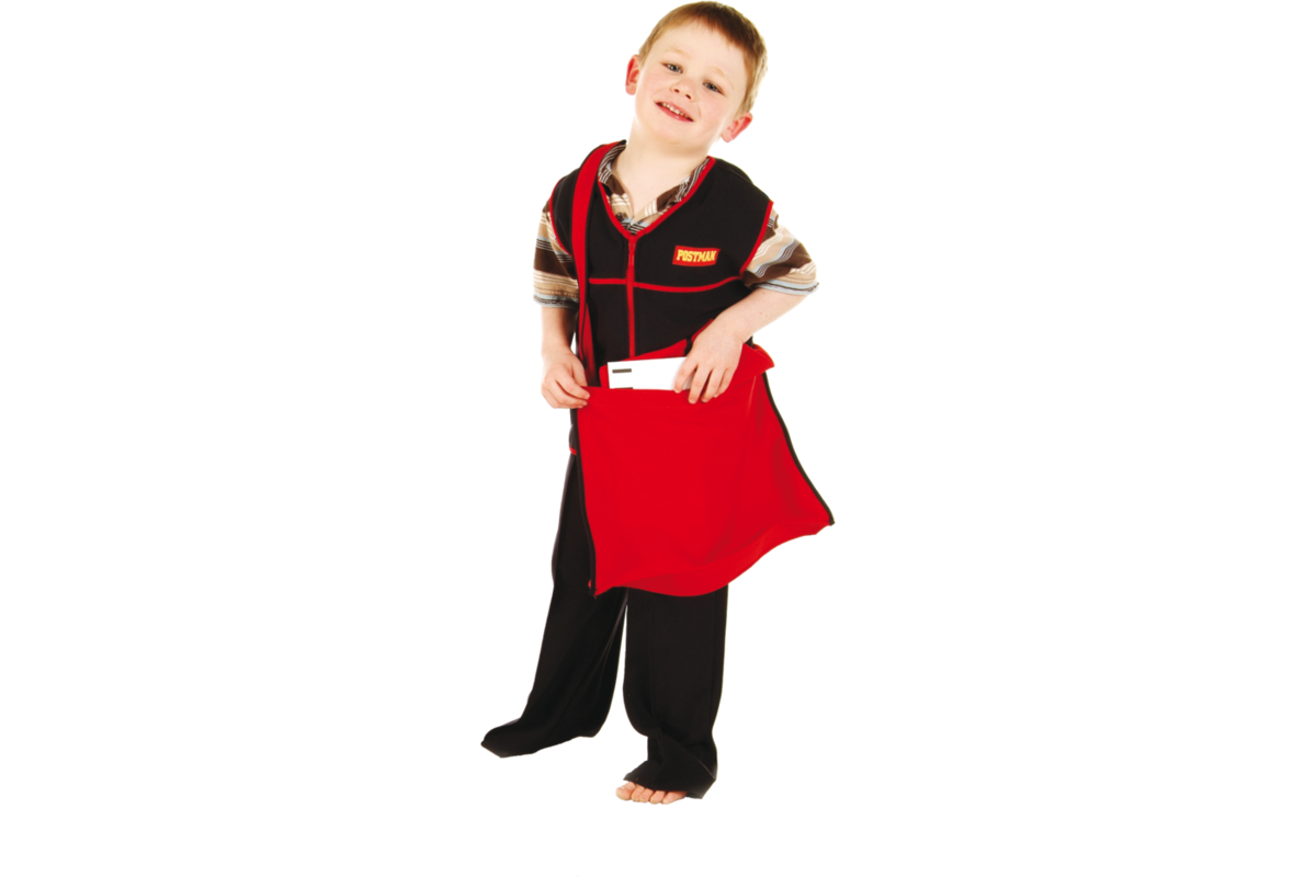 Verkleedkleding ECO postbode, 4-7 jaar