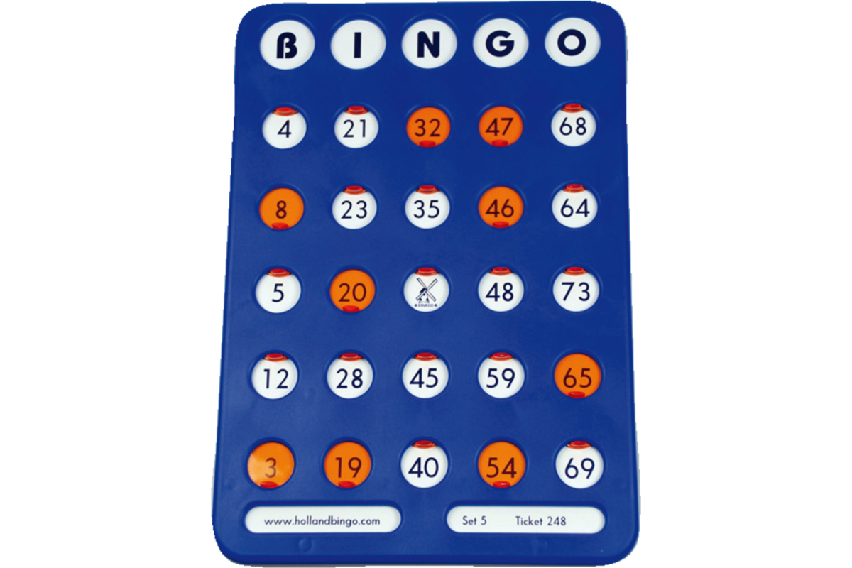 Bingoplankje met schuifjes