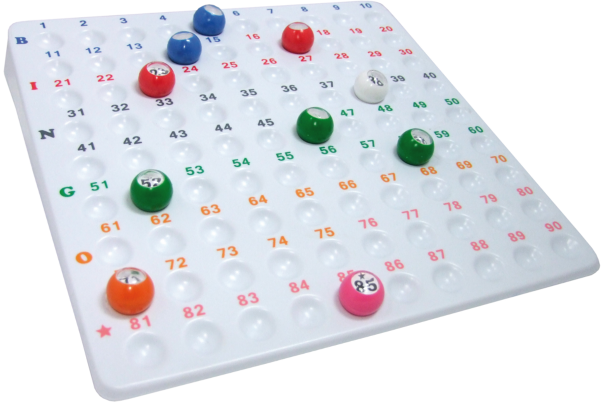 Bingo controlebord, 1-90