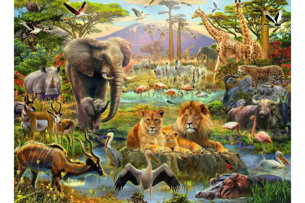 Dieren van de savanne, 150 XXL