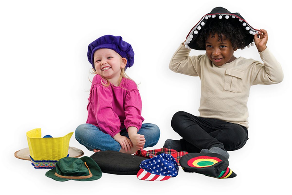 Verkleedkleding | Hoeden uit de hele wereld, set van 9 stuks