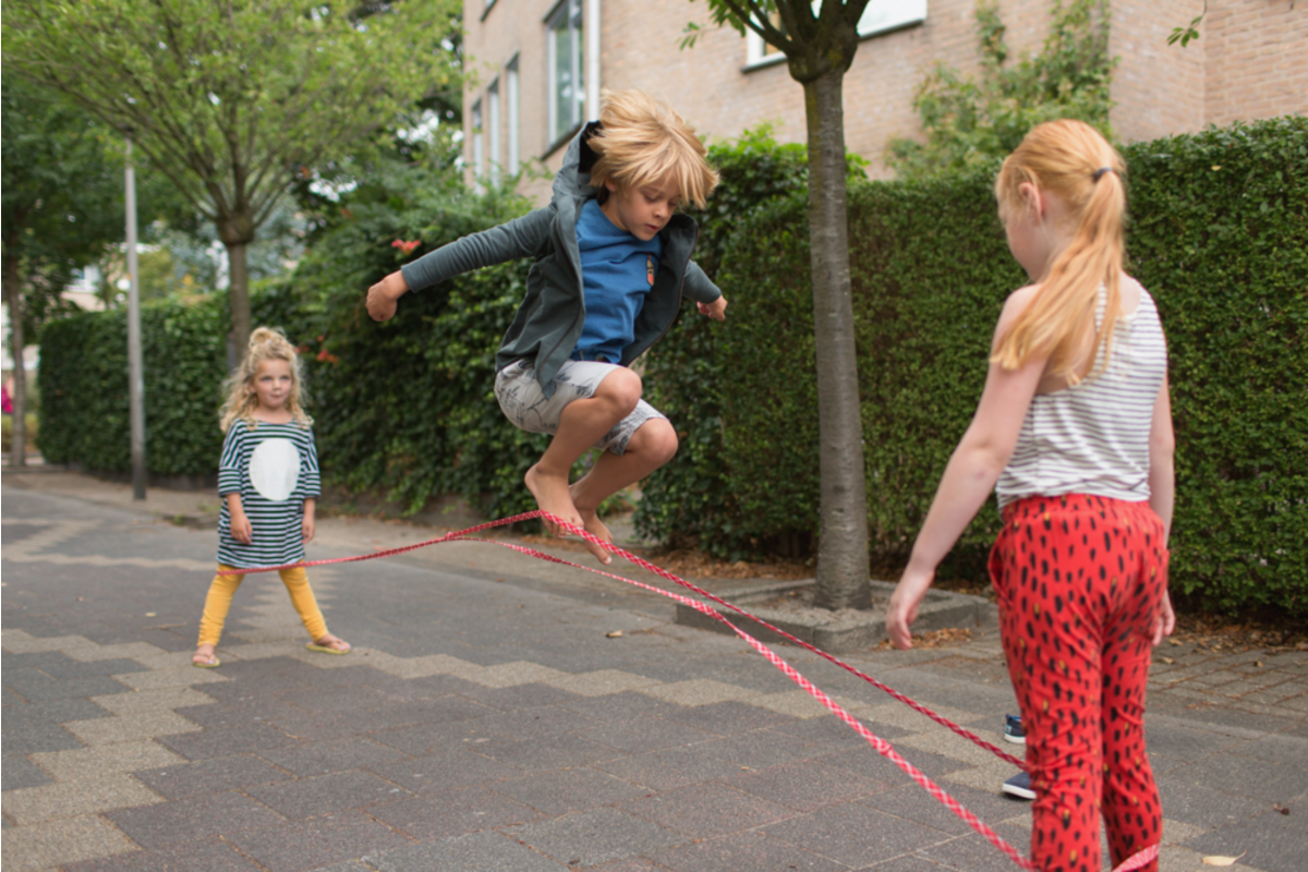 BS | Springelastiek 300 cm rood
