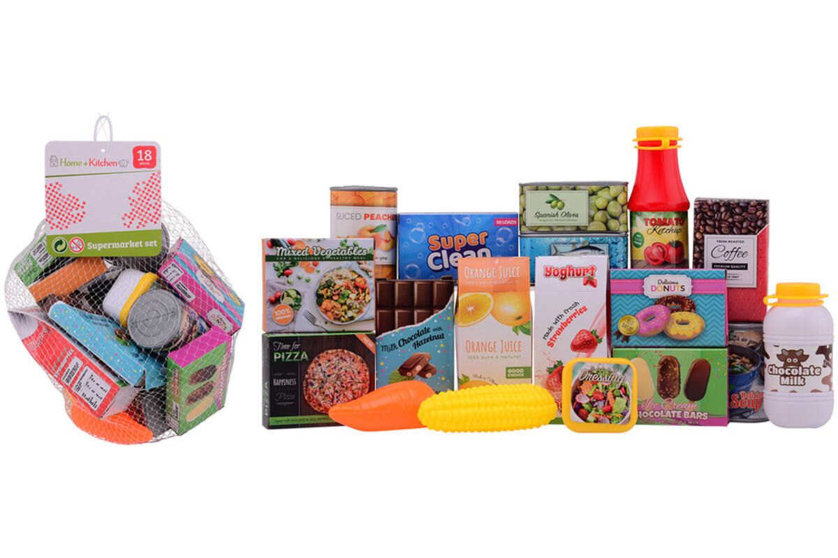 Supermarkt accessoires, 18 delig