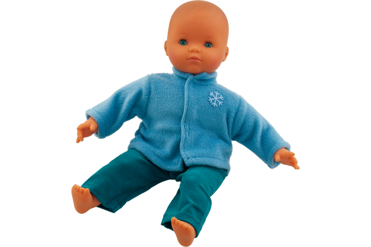 Pop zacht Europees zonder haar, 40 cm, Les Pluminis