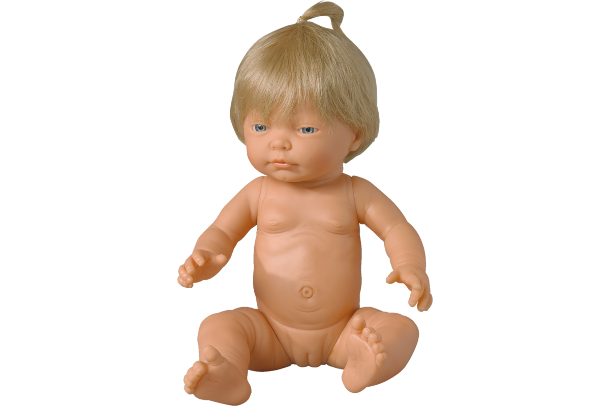Pop meisje Europees met haar, 42 cm, Les Pluminis