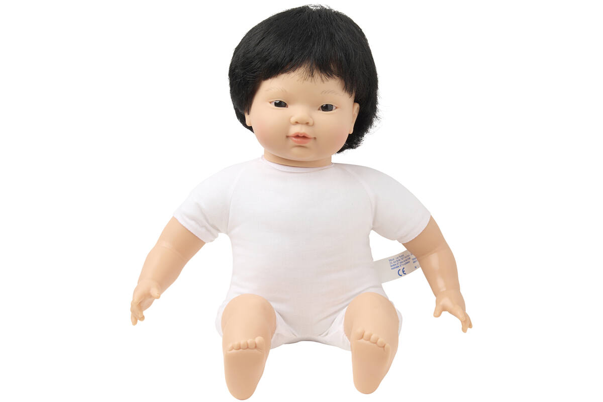 Pop zacht Aziatisch met kort haar, 40 cm, Les Pluminis