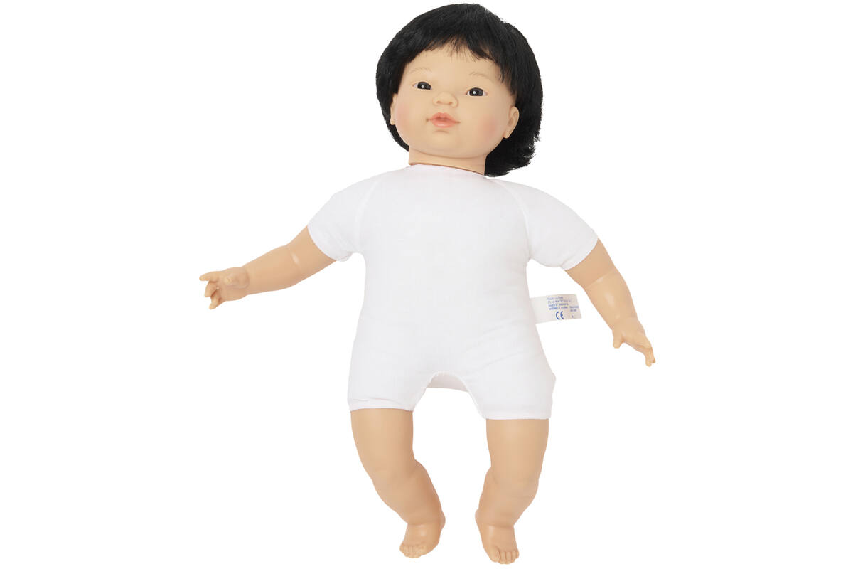 Pop zacht Aziatisch met kort haar, 40 cm, Les Pluminis