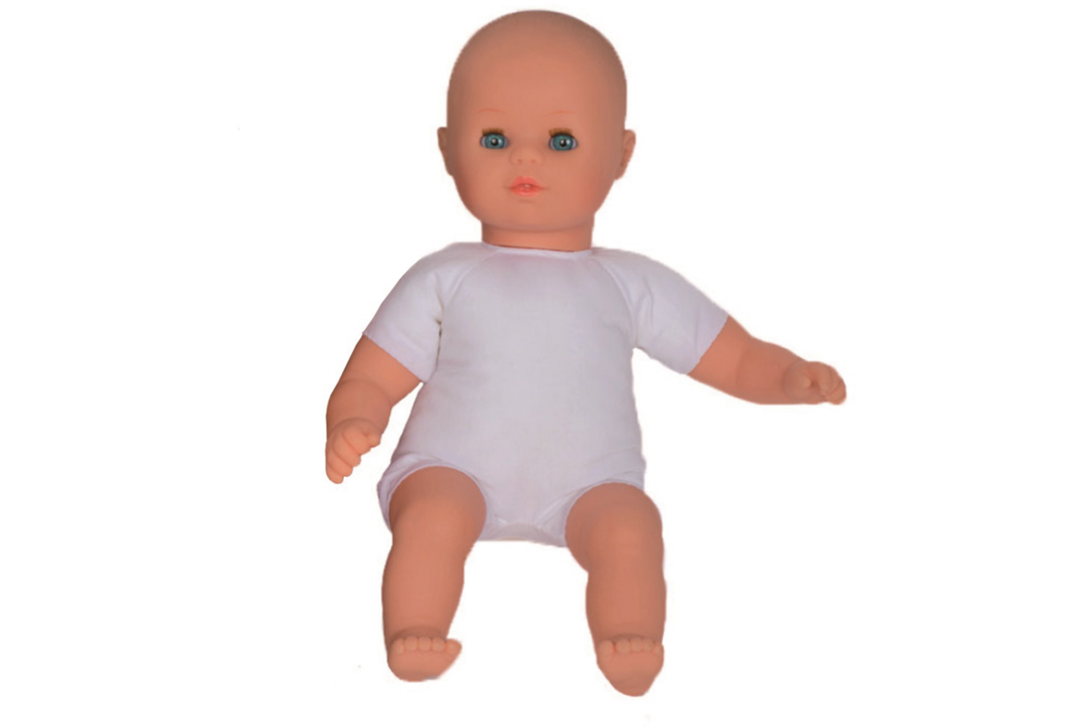 Pop zacht Europees zonder haar, 30 cm, Les Pluminis