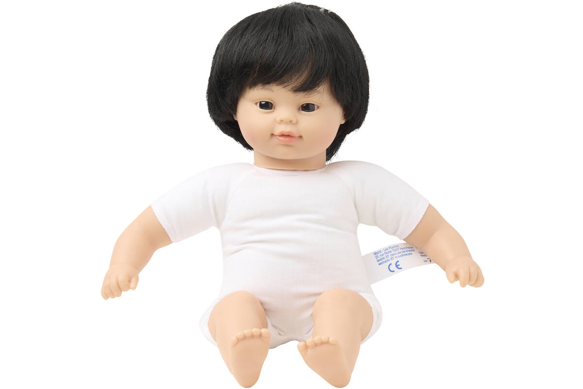 Pop zacht Aziatisch met lang haar, 30 cm, Les Pluminis