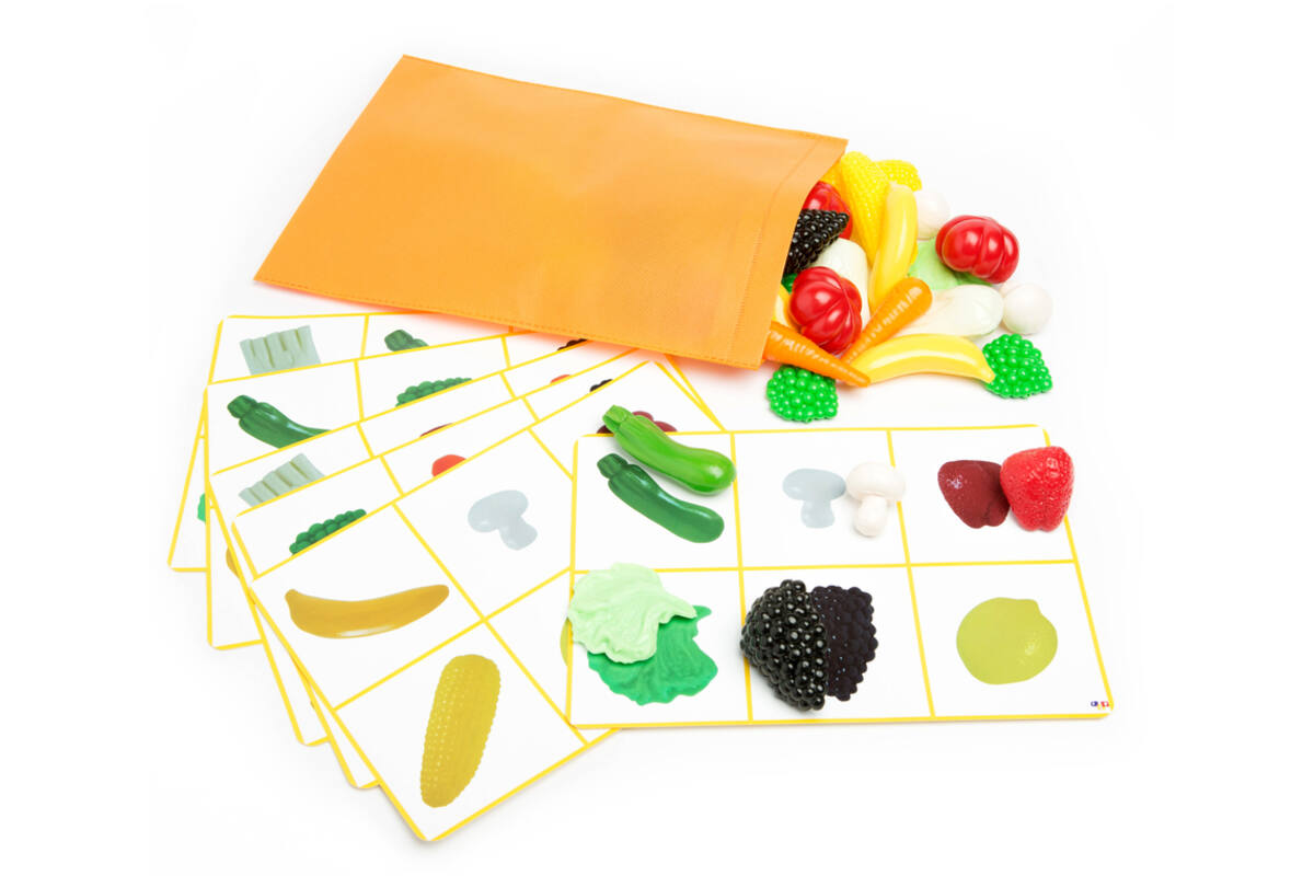 Tastspel | Groenten en fruit, set van 36