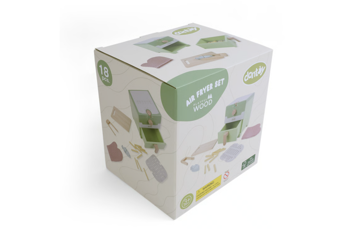 Airfryerset van hout