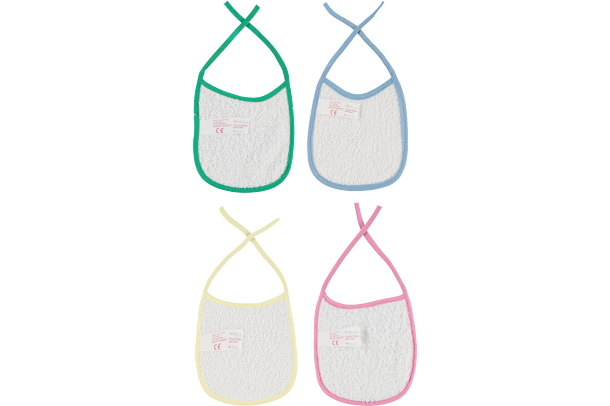 Poppenslabbetjes, 4 stuks