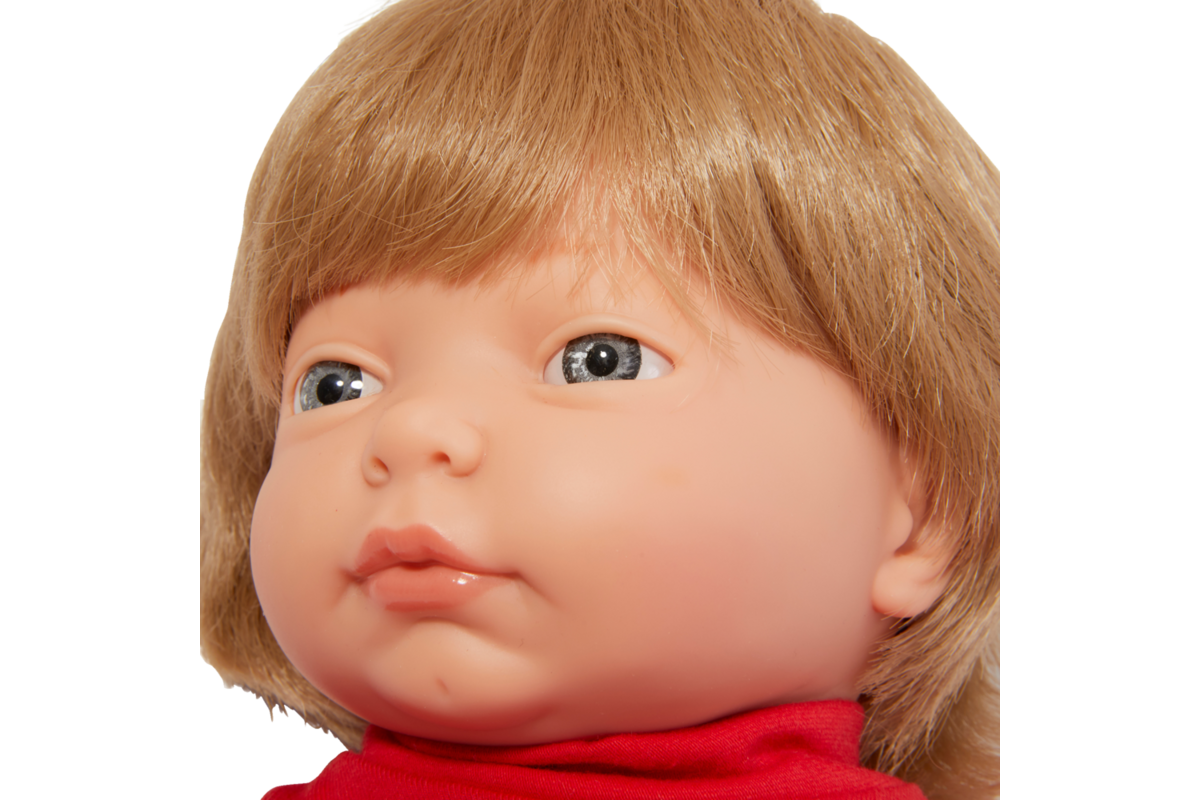 Pop meisje Europees met haar en kleding, 40 cm, Les Pluminis