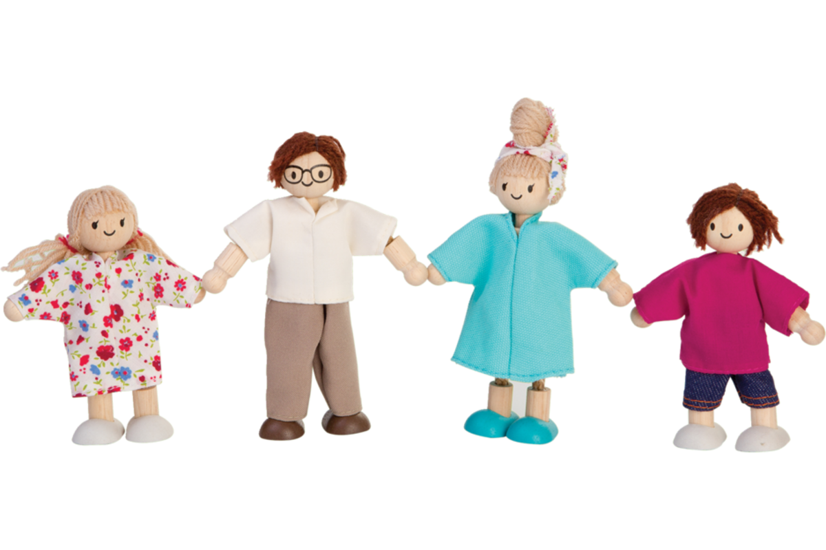 Moderne Poppenfamilie