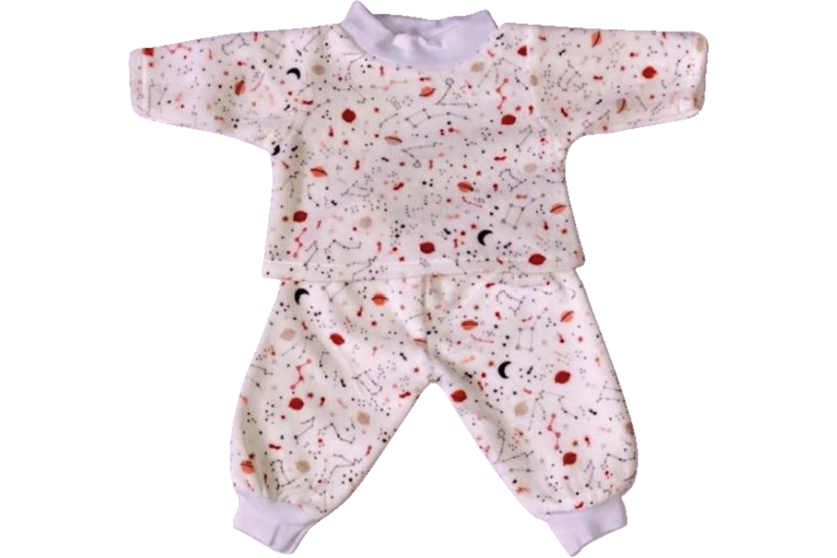 Poppenkleertjes Pyjama sterrenbeelden, 2 delig 40 cm