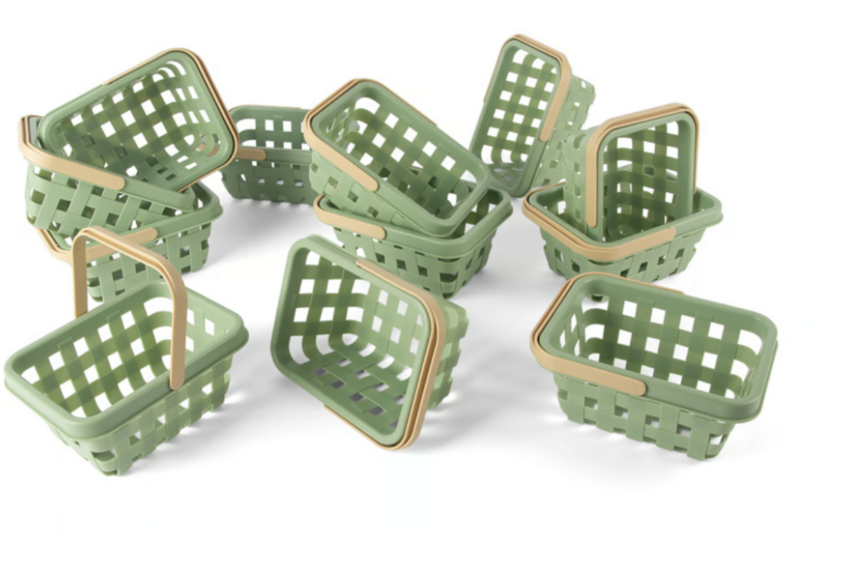Winkelmandjes, groen, set van 12 stuks