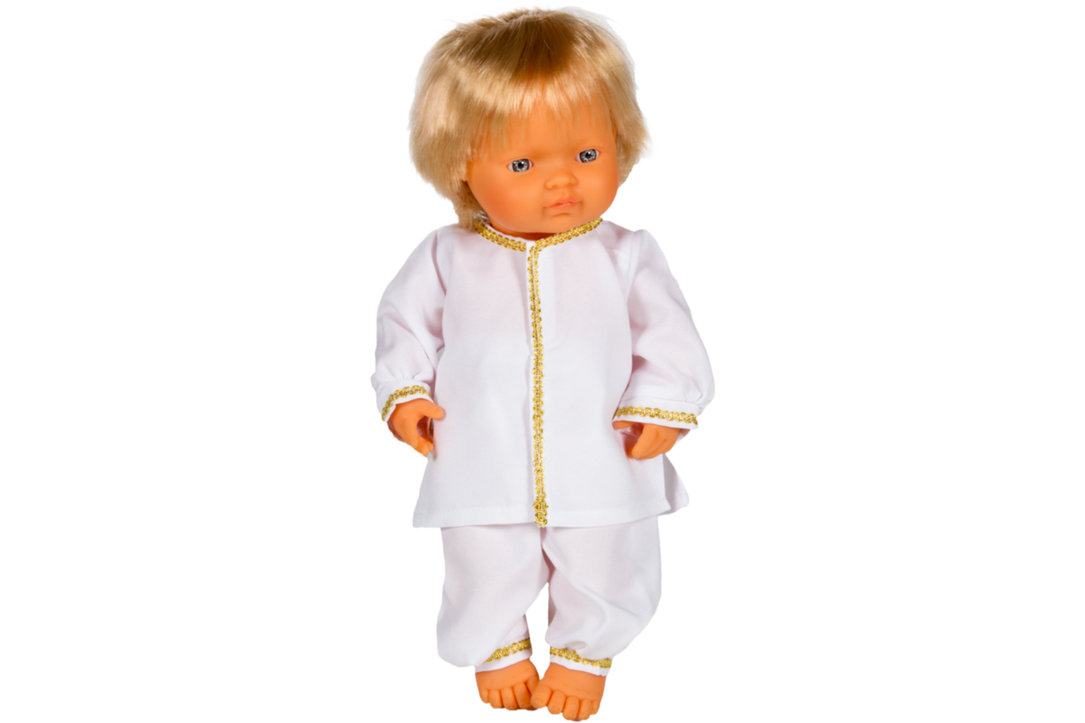 Poppenkledingset multi-cultureel voor poppen vanaf 38 cm