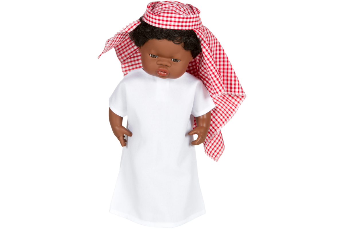 Poppenkledingset multi-cultureel voor poppen vanaf 38 cm