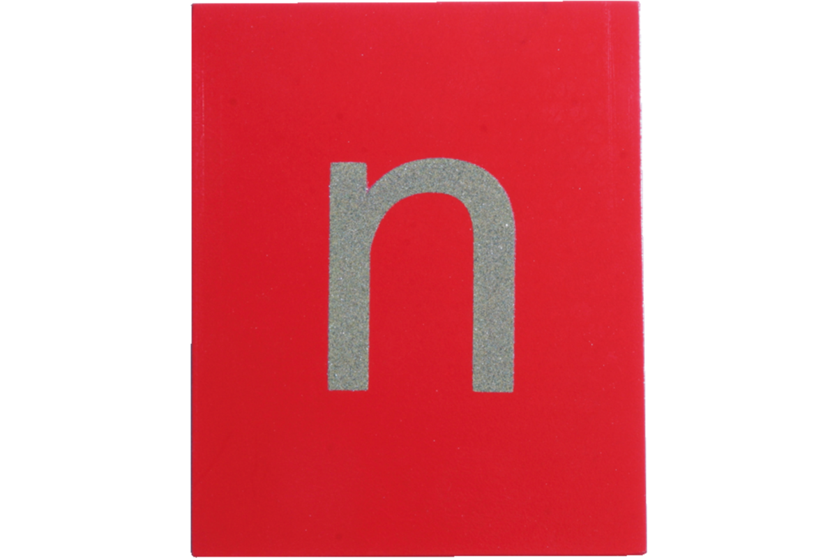 Schuurpapier letters klein