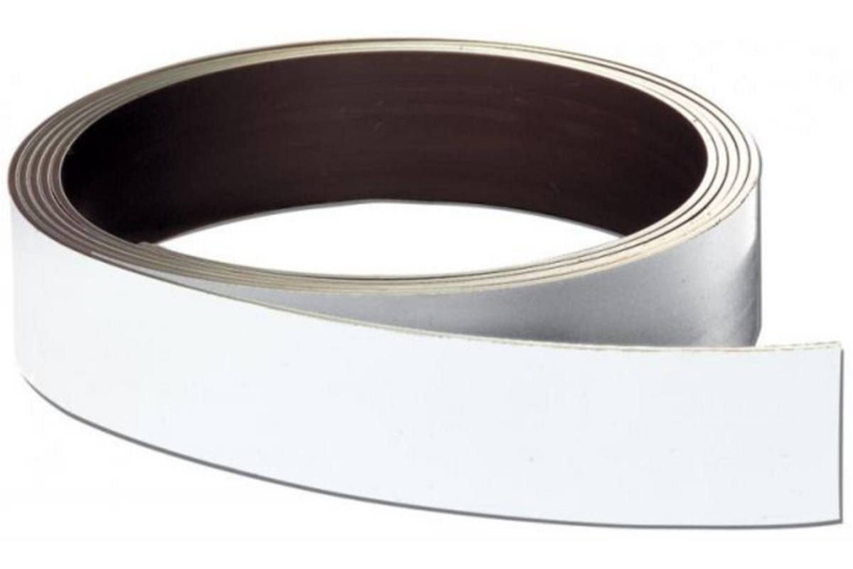 Magneetband zelfklevend, 1000 mm lang en 12 mm breed