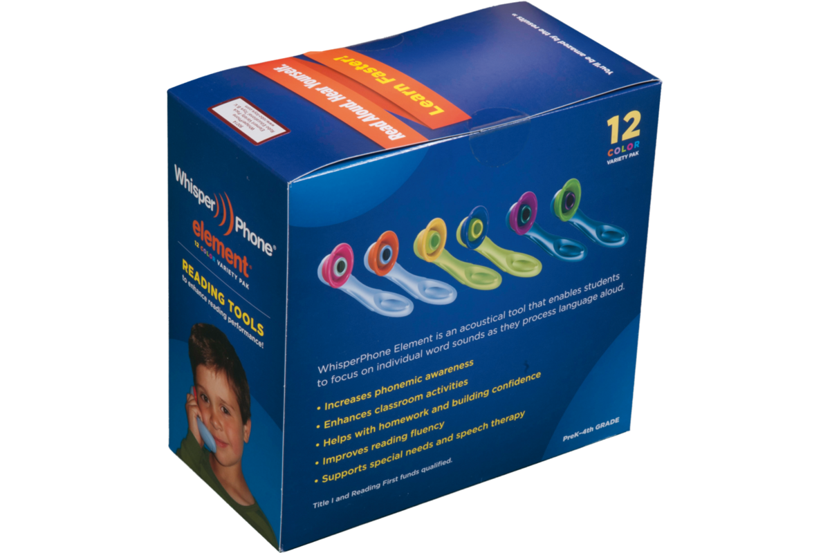 Whisperphone element Variety Pack, set van 12 st. in 6 kleuren