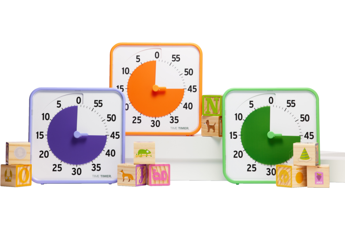 Time Timer® Secondary Colour Collection, oranje, paars, groen