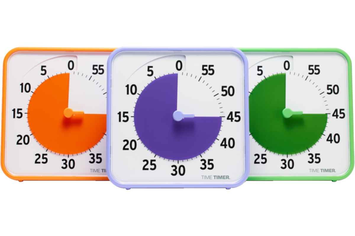 Time Timer® Secondary Colour Collection, oranje, paars, groen