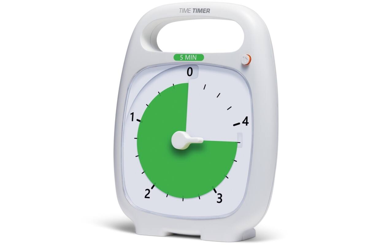 Time Timer Plus, 5 minuten - Wit
