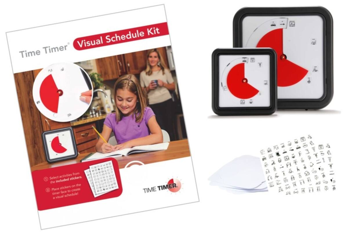Visual Schedule Kit – Medium (set van 5 blanco kaarten en 2 stickervellen)