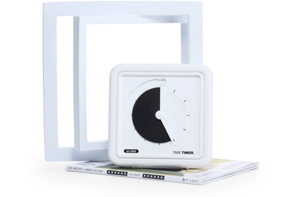 Time Timer® Braille Medium Black Disc