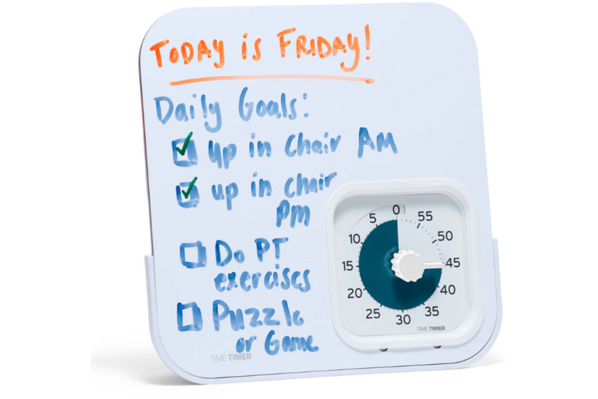 Time Timer® Pro Applied - 60 min Visual Timer + Magn Dry Erase Board